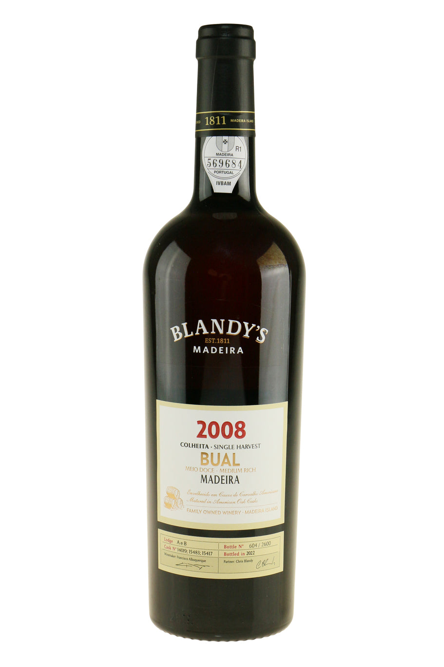 Blandy's Colheita Bual 2008 Bottled 2022