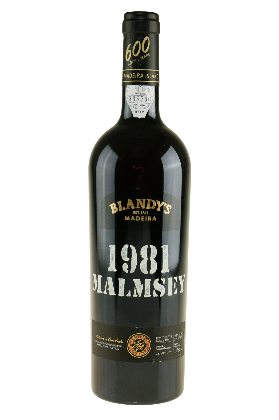 Blandy's Vintage Malmsey 1981 Bottled 2019
