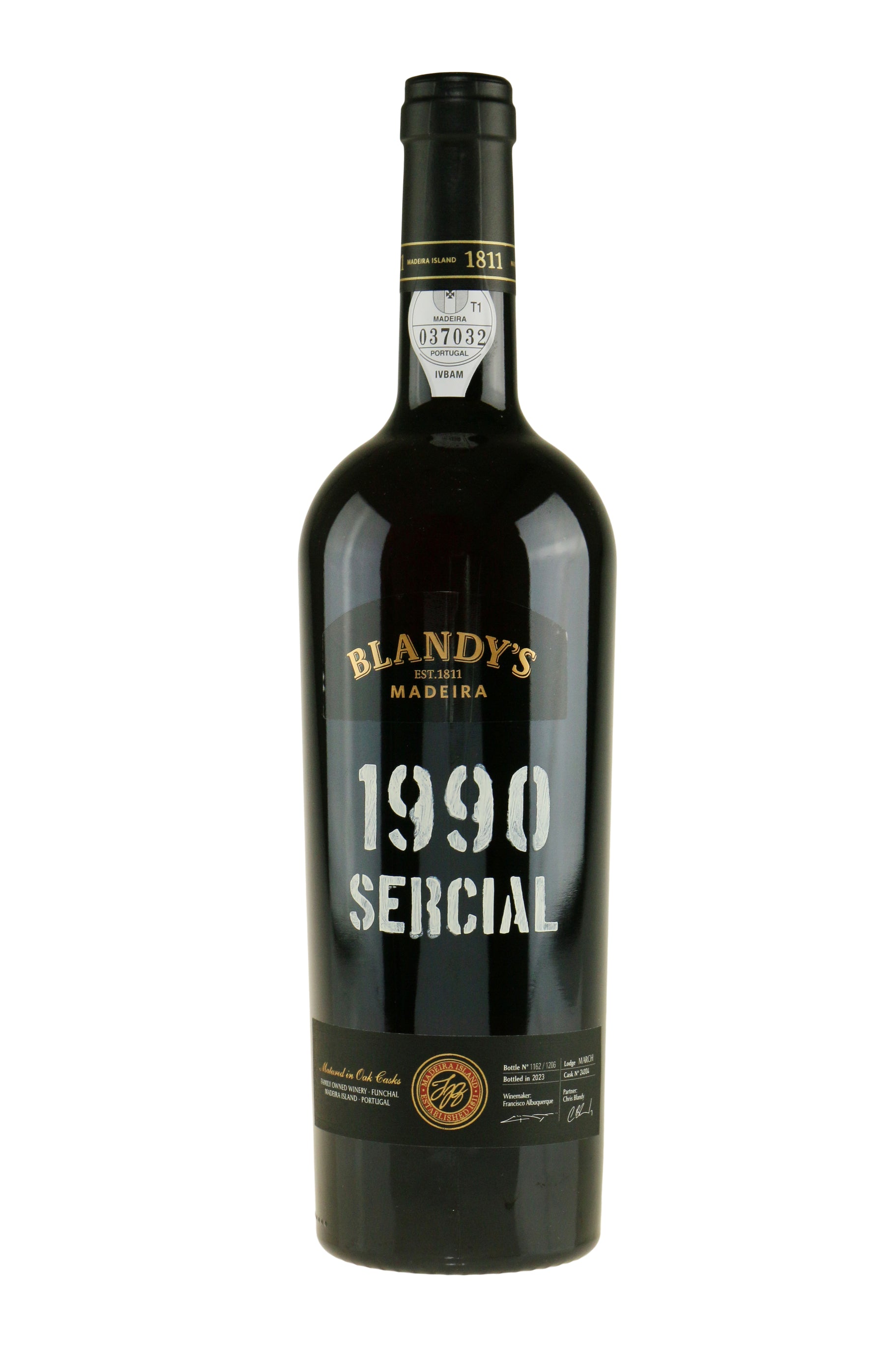 Blandy's Vintage Sercial 1990 Bottled 2023