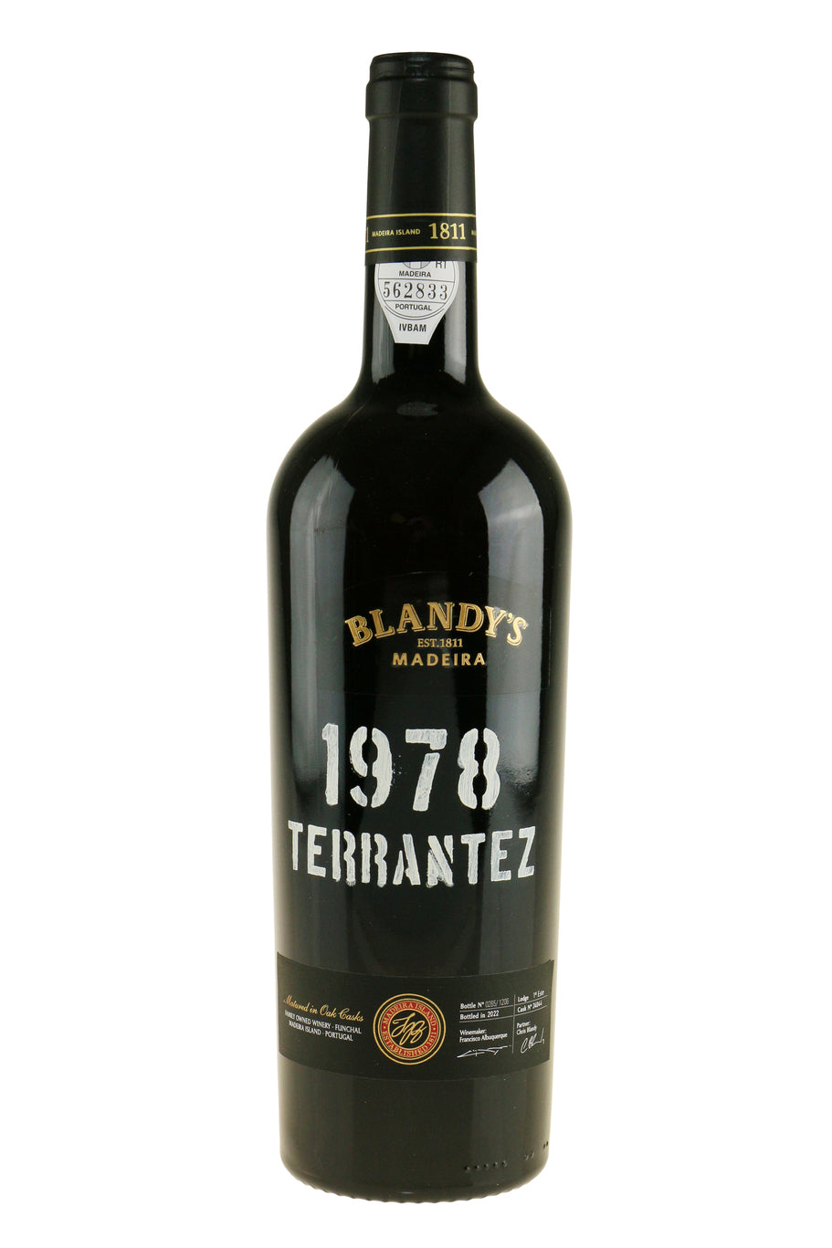 Blandy's Vintage Terrantez 1978 Bottled 2022