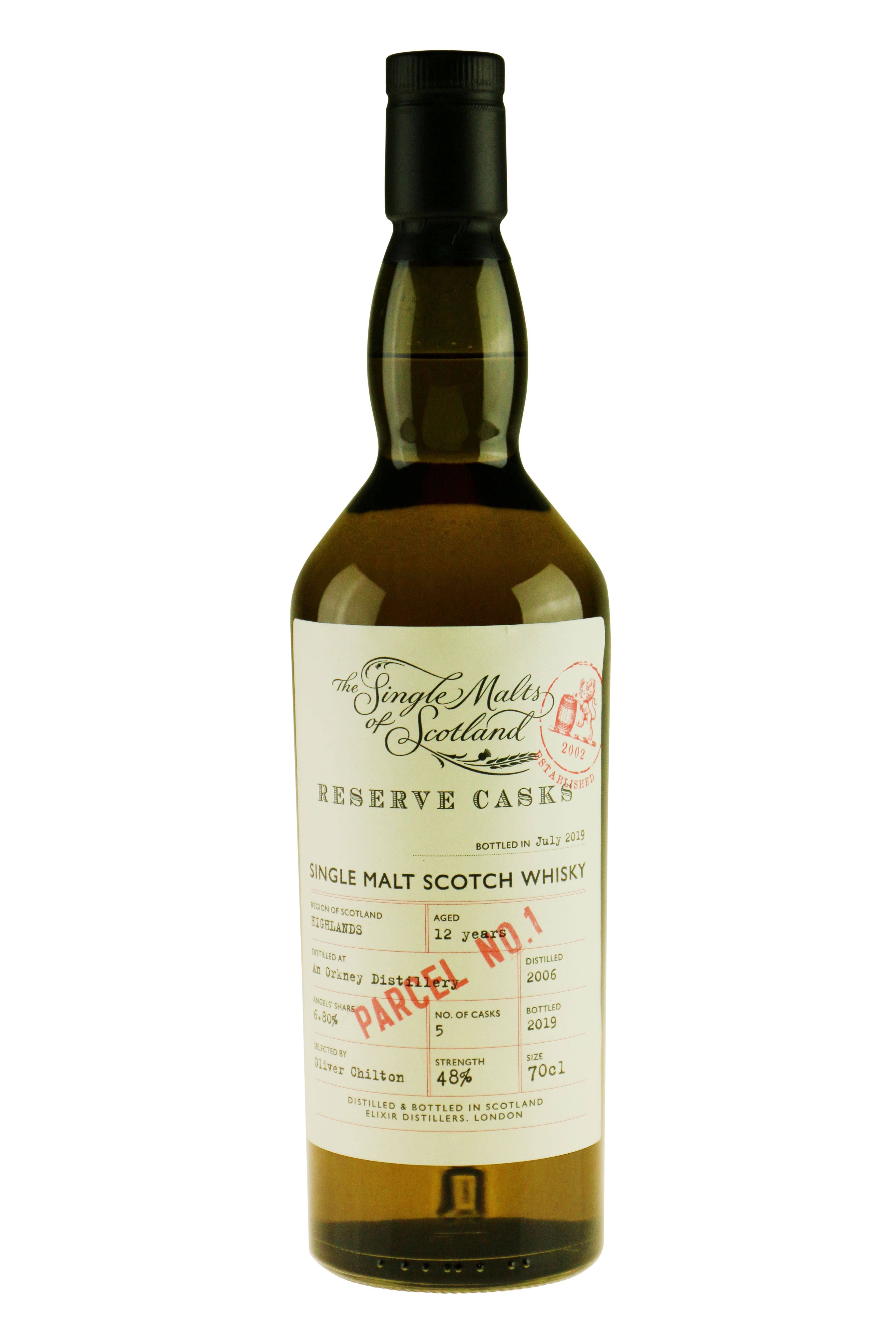Orkney SMS Reserve Cask Parcel 1 Bottled 2019