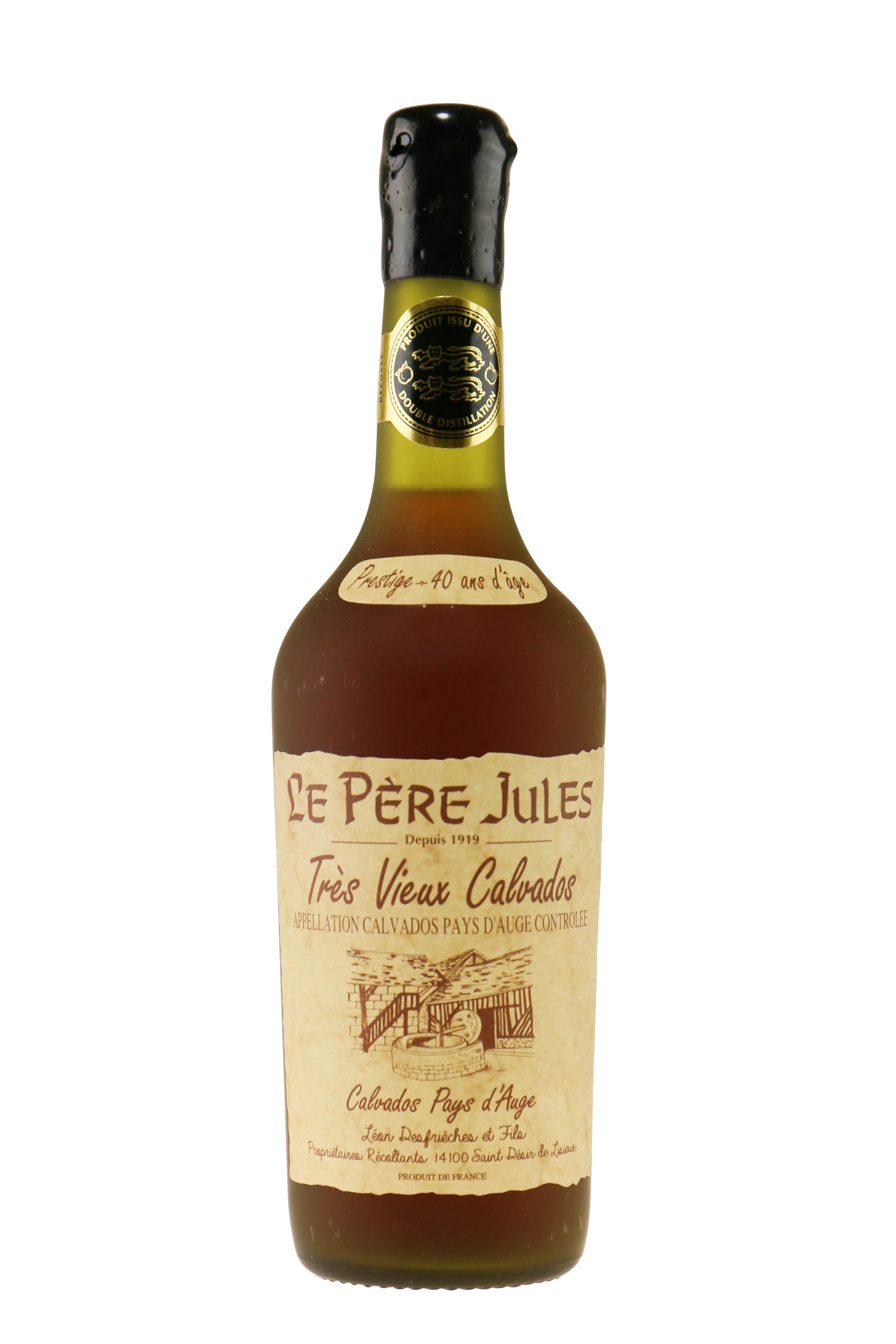 Calvados Pere Jules 40 ans Tres Vieux