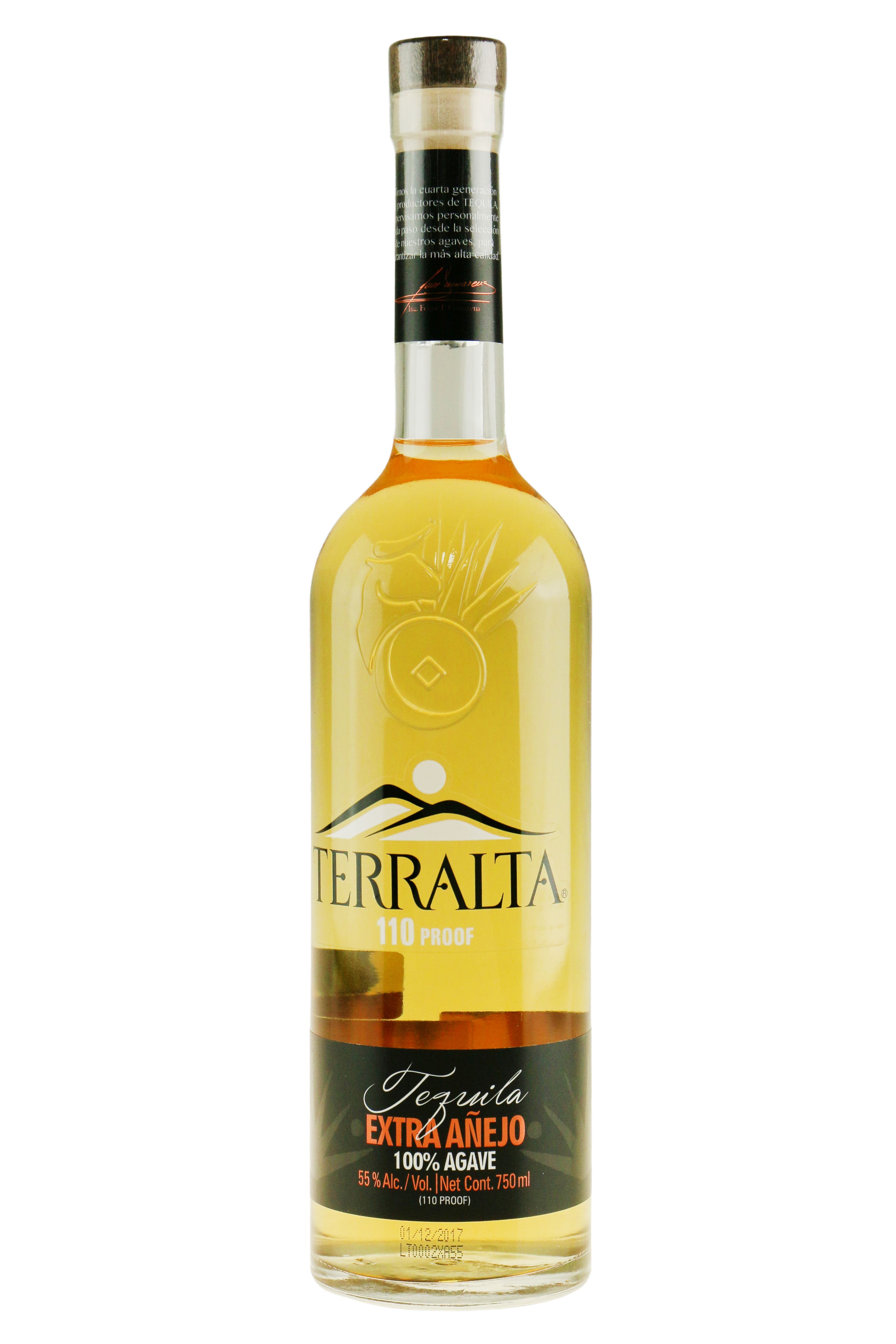Tequila Terralta Extra Anejo 110 Proof