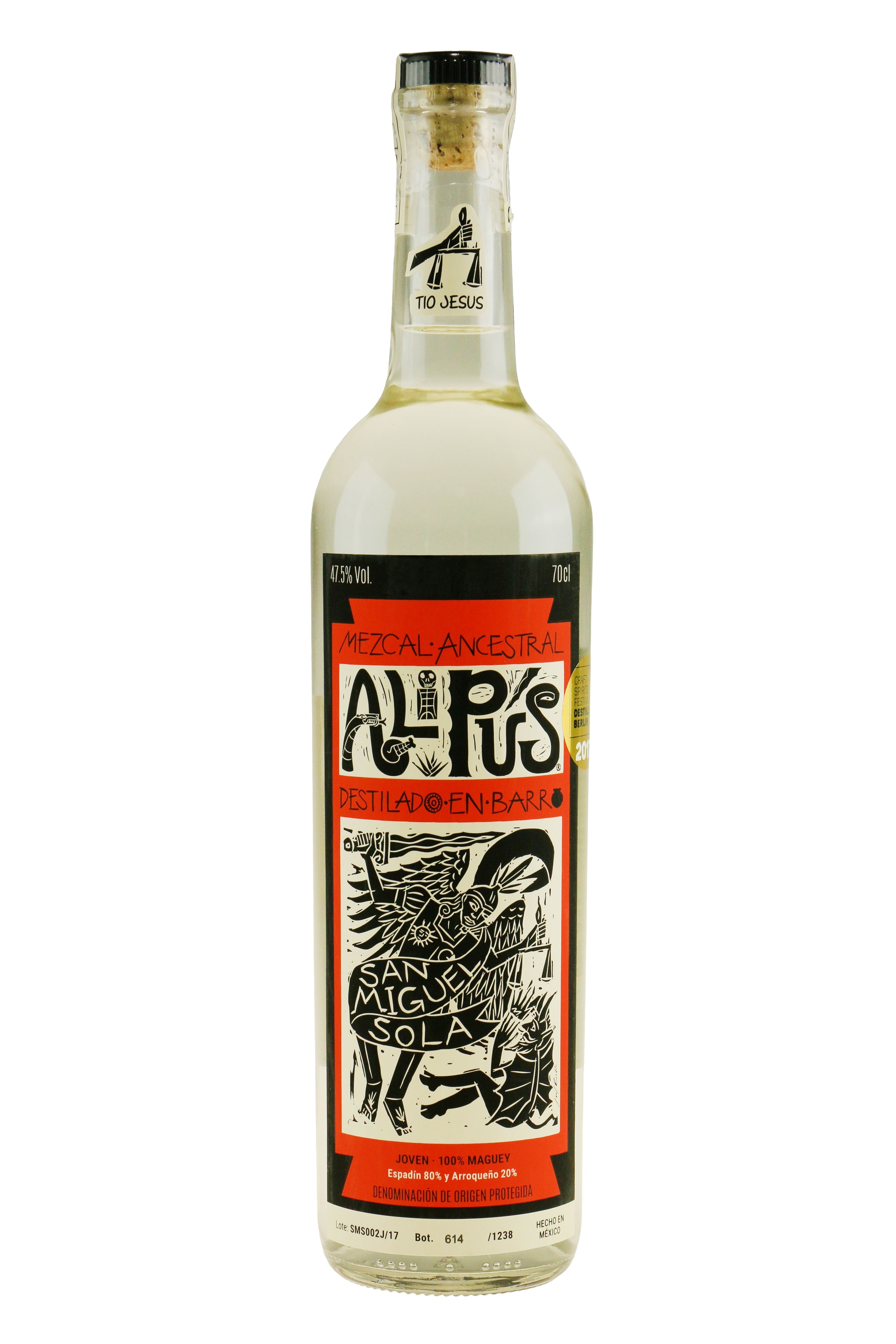 Mezcal Alipus San Miguel Sola De Vega #SMS001J/20